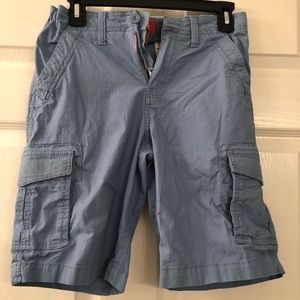 Boys cargo shorts. Red camel